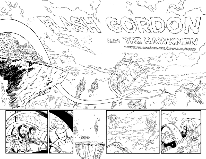 Flash Gordon #5 inks by Evan “Doc” Shaner